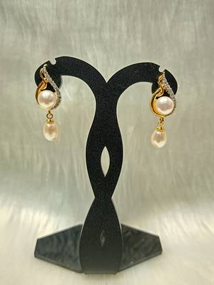 Mannat raj pearls and jewellers natural pearls designer danglers 5