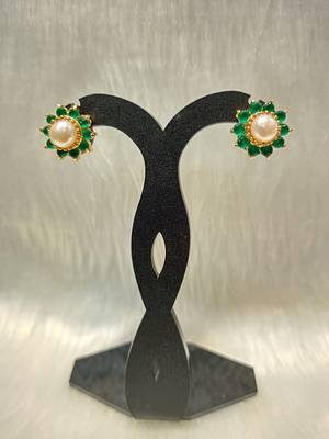 Mannat raj pearls and jewellers natural pearls designer studs 5
