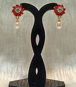 Mannat raj pearls and jewellers natural fresh water hyderabadi exclusive pearls danglers