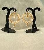 Mannat raj pearls and jewellers natural fresh water hyderabadi beautiful pearls danglers