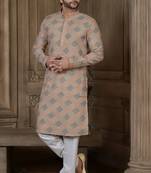 Arruga stylish embroidery gold sequins kurta pajama