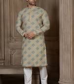 Arruga stylish embroidery gold sequins kurta pajama