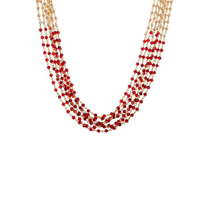 fancy moti necklace