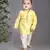 Yellow honey bee printed kurta set