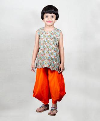 Multicolor printed peplum set 1