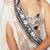 Black tie up saree with draped skirt & blouse