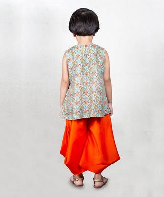 Multicolor printed peplum set 2