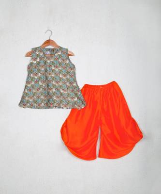 Multicolor printed peplum set 3