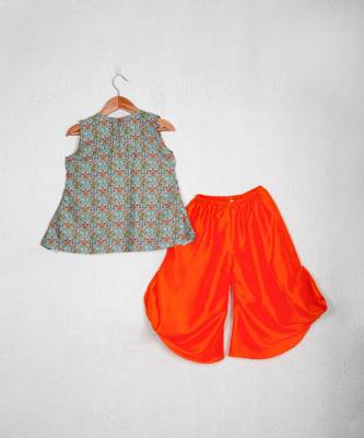 Multicolor printed peplum set 4