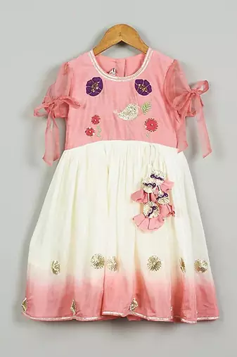 Pink shaded dress