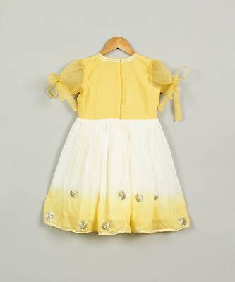 Yellow shaded dress 3