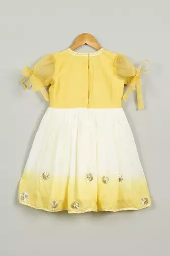 Yellow shaded dress