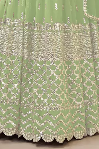 pista sequins georgette lehenga set choli with dupatta with dupatta