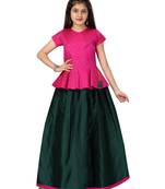 Aarika girls rani-rama lehenga choli set