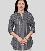 Saree swarg cotton blend printed short kurti