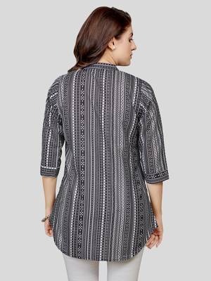  cotton blend printed short kurti 2