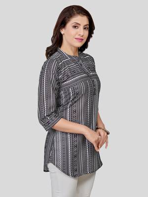 cotton blend printed short kurti 3