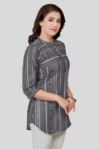  cotton blend printed short kurti