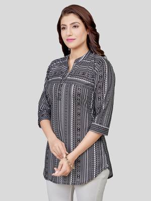  cotton blend printed short kurti 4