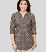 Saree swarg crepe printed short kurti