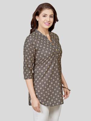  crepe printed short kurti 3
