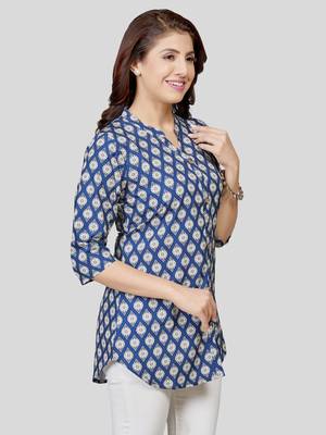  crepe printed short kurti 3