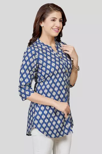 Saree swarg crepe printed short kurti