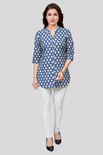 Saree swarg crepe printed short kurti
