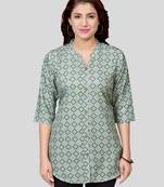 Saree swarg crepe printed short kurti