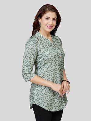  crepe printed short kurti 3