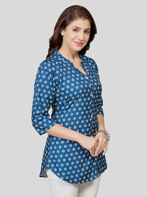  crepe printed short kurti 3