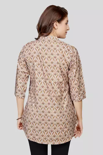  crepe printed short kurti