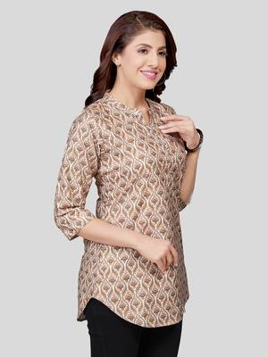  crepe printed short kurti 3