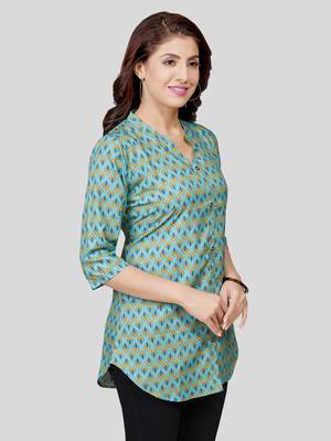  crepe printed short kurti 3