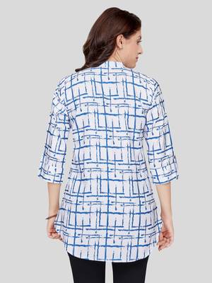  crepe printed short kurti 2