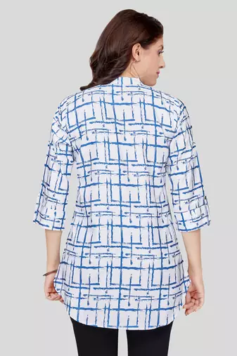  crepe printed short kurti