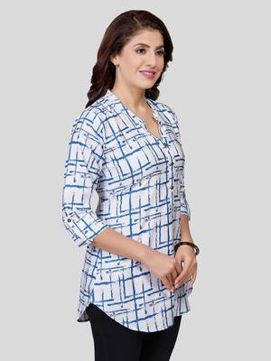  crepe printed short kurti 3