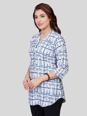  crepe printed short kurti 4