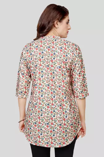 Saree swarg crepe printed short kurti