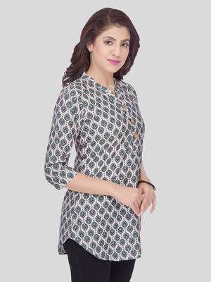  crepe printed short kurti 3