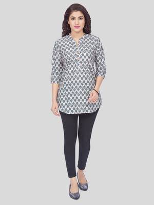  crepe printed short kurti 5