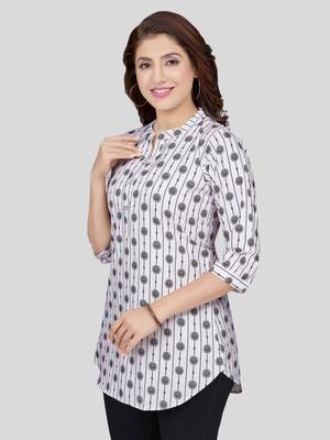  crepe printed short kurti 4