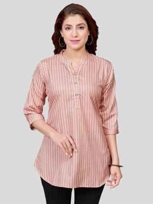  crepe printed short kurti 1