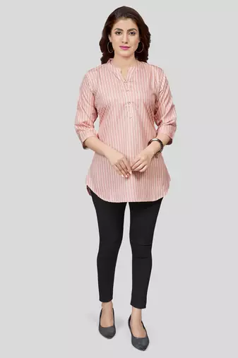 Saree swarg crepe printed short kurti