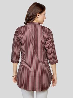  crepe printed short kurti 2