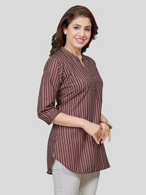  crepe printed short kurti 3
