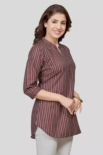  crepe printed short kurti