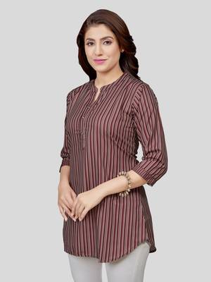  crepe printed short kurti 4