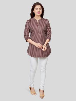  crepe printed short kurti 5