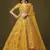 Attractive Yellow Sequins Slub Silk Wedding Lehenga Choli with Dupatta